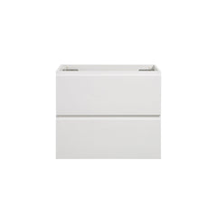 Alice-24W-201,Wall mount bathroom vanity WITHOUT basin, white color, with two drawer, Pre-assembled