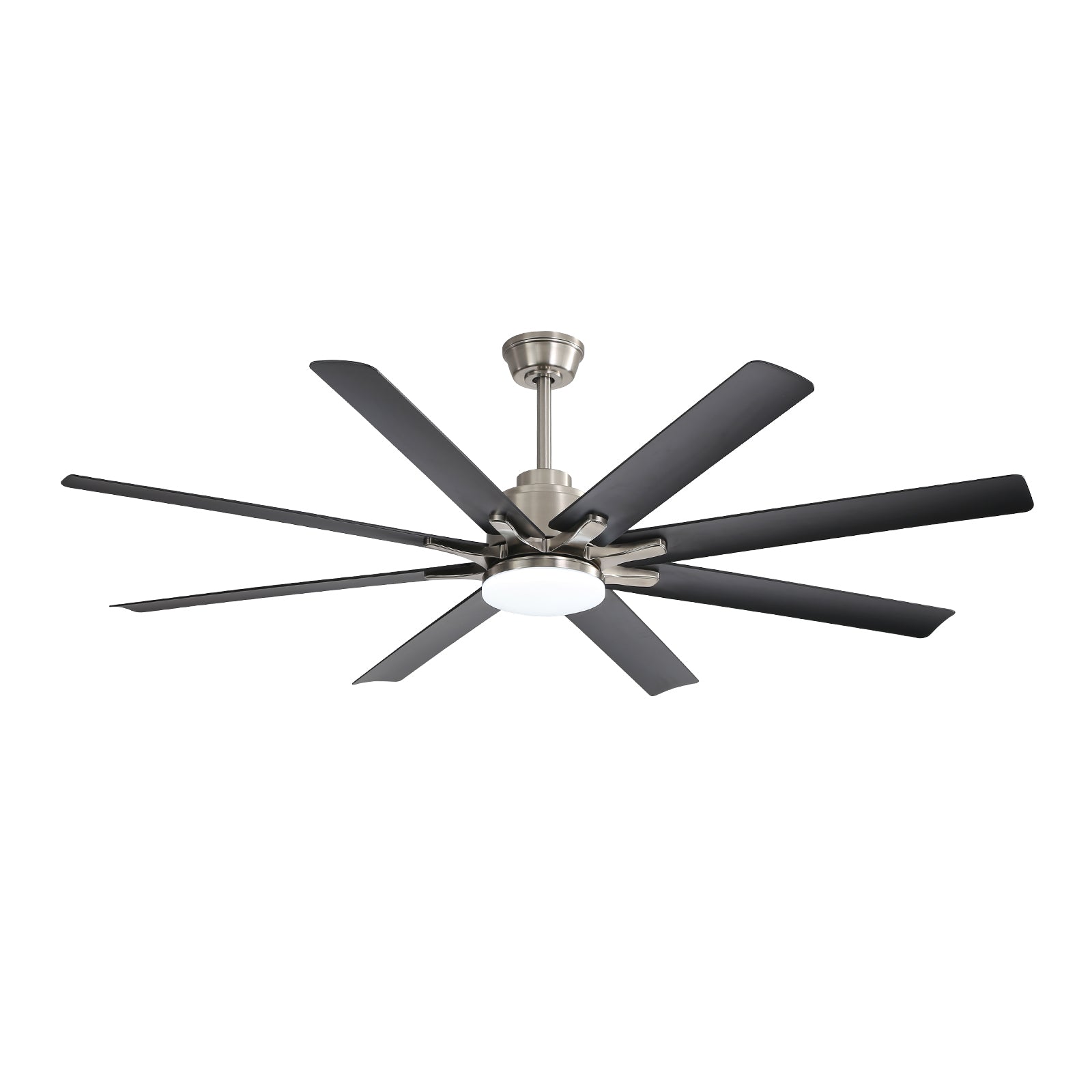 66 Inch Low Profile ABS Ceiling Fan with Dimmable Lights and Smart Remote Control 6 Speed Reversible Noiseless DC Motor for Indoor
