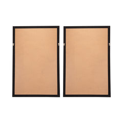 S/2 Leaf Shadow Box Wall Décor, 23.5x1x35.5"