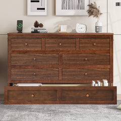 Murphy Bed Cabinet Queen with Storage Drawer and Charging Station, USB Port, Solid Pine Murphy Bedframe for Home Office, Studio or Guest Room,Walnut