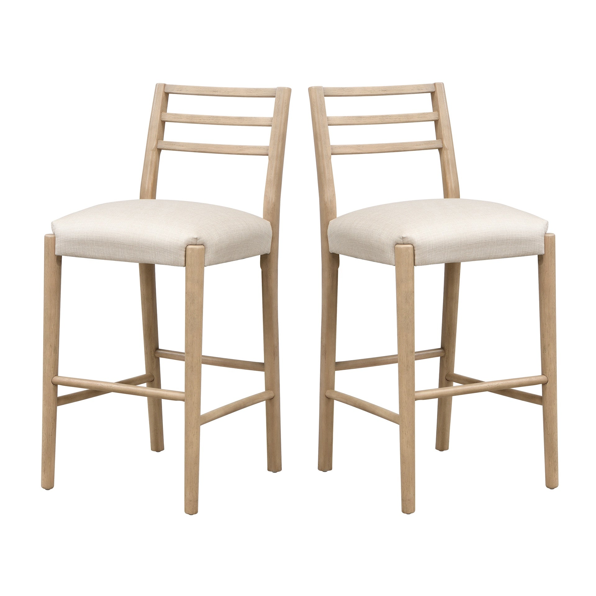 BAR STOOL WITH LADDER BACK (SET OF 2)