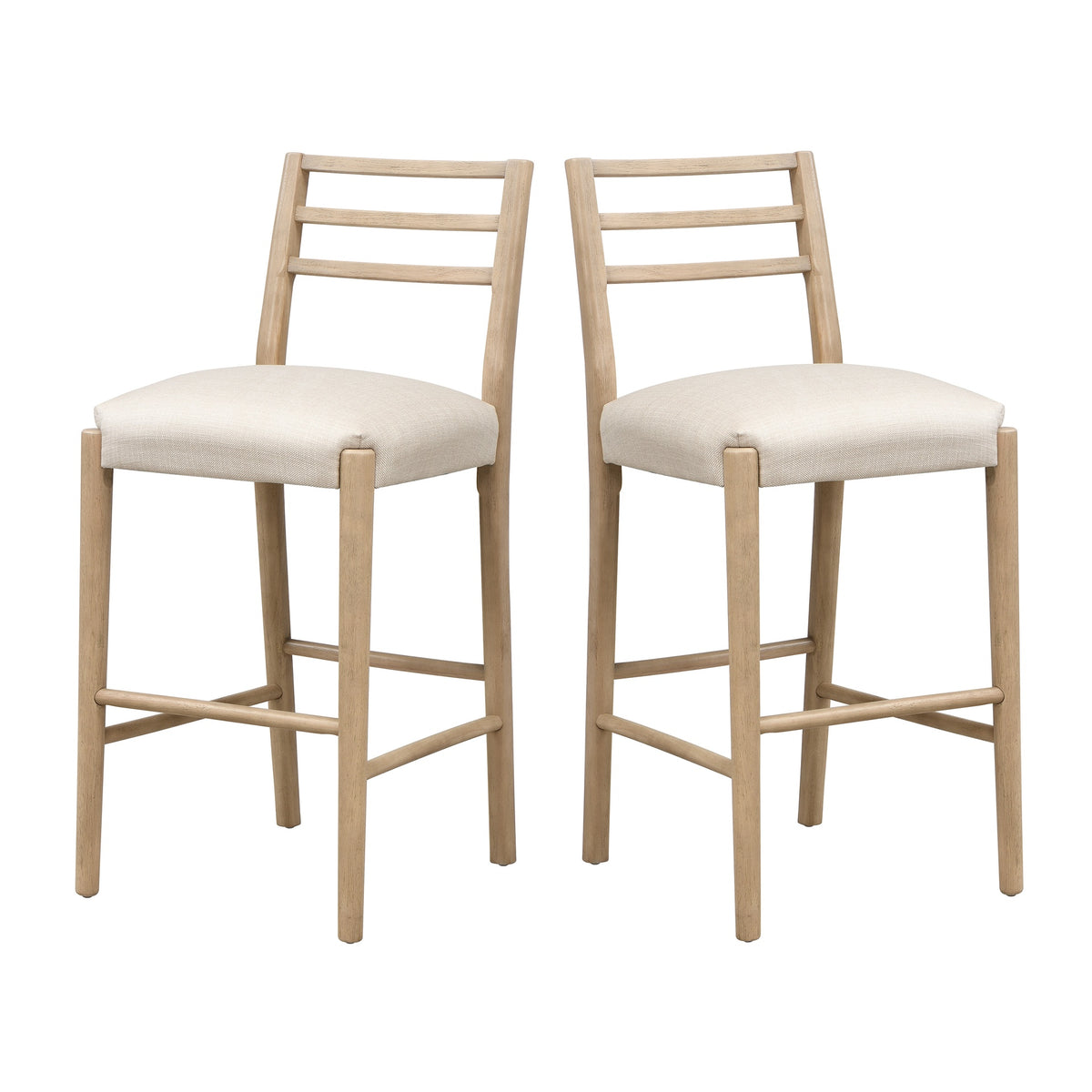 BAR STOOL WITH LADDER BACK (SET OF 2)