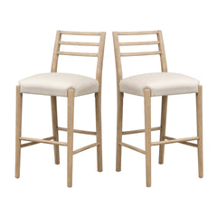 BAR STOOL WITH LADDER BACK (SET OF 2)