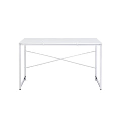 Tennos White & Chrome Finish Writing Desk