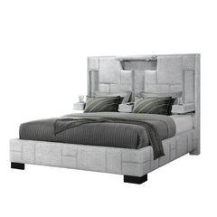 YARIS GREY QUEEN BED