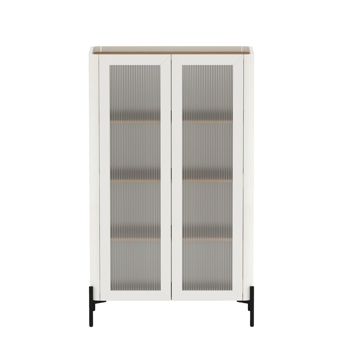 Bookcase Cabinet in Maple and Off White