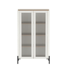 Bookcase Cabinet in Maple and Off White