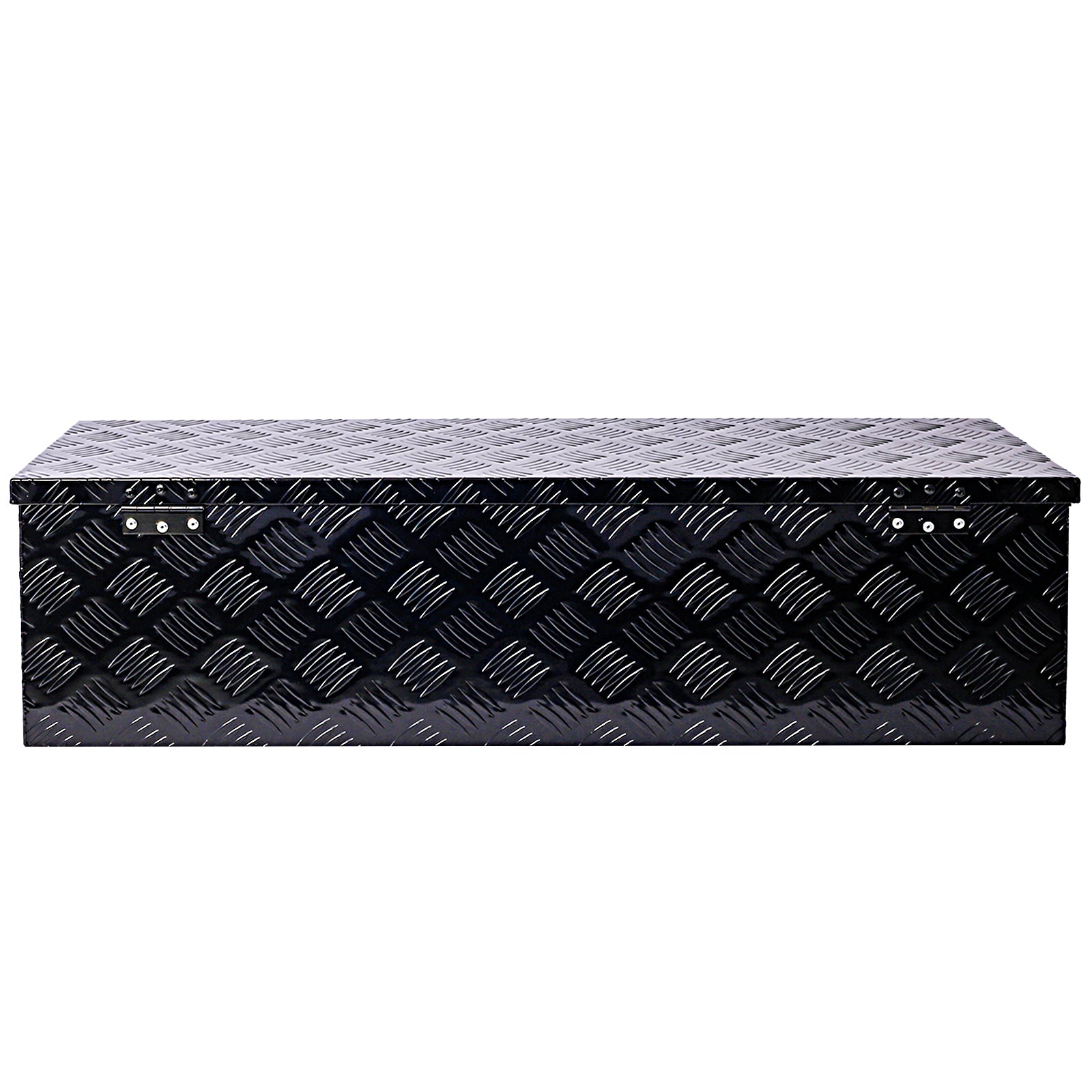 39inch Aluminum tool box,heavy duty truck bed tool box,outdoor trailer pickup storage tool box,RV storage organizer,underbody  box w/lock keys,black 39x13x10inch