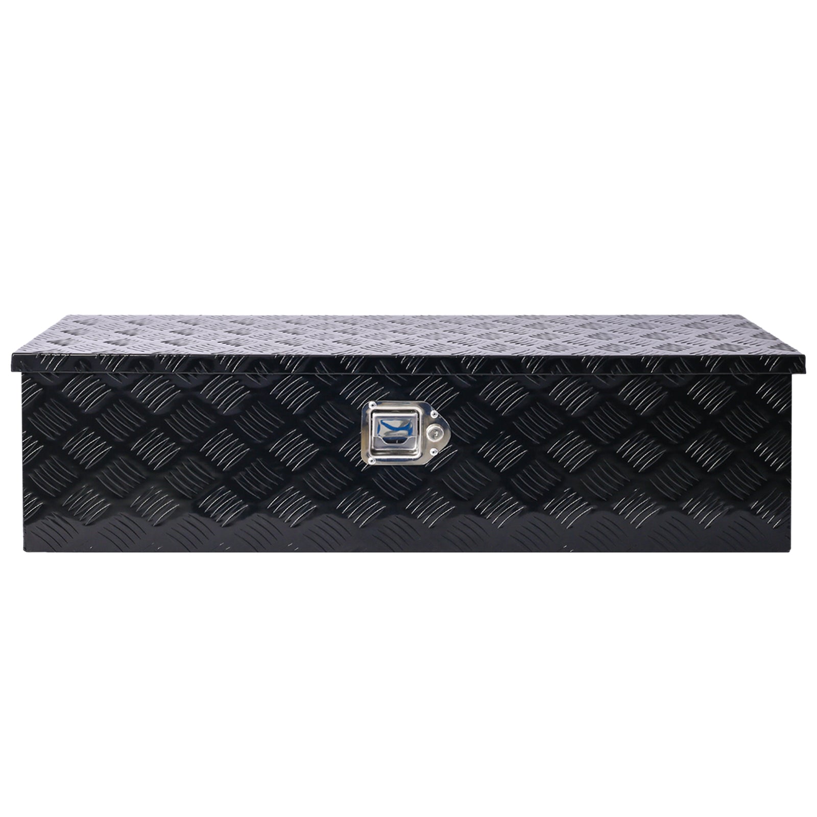 39inch Aluminum tool box,heavy duty truck bed tool box,outdoor trailer pickup storage tool box,RV storage organizer,underbody  box w/lock keys,black 39x13x10inch