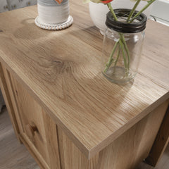 Nightstand with File Drawer, Brown finish