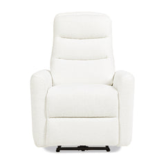 Bloomy 35.5" High-Back Power Recliner Motion Chair, Chiffon White Boucle