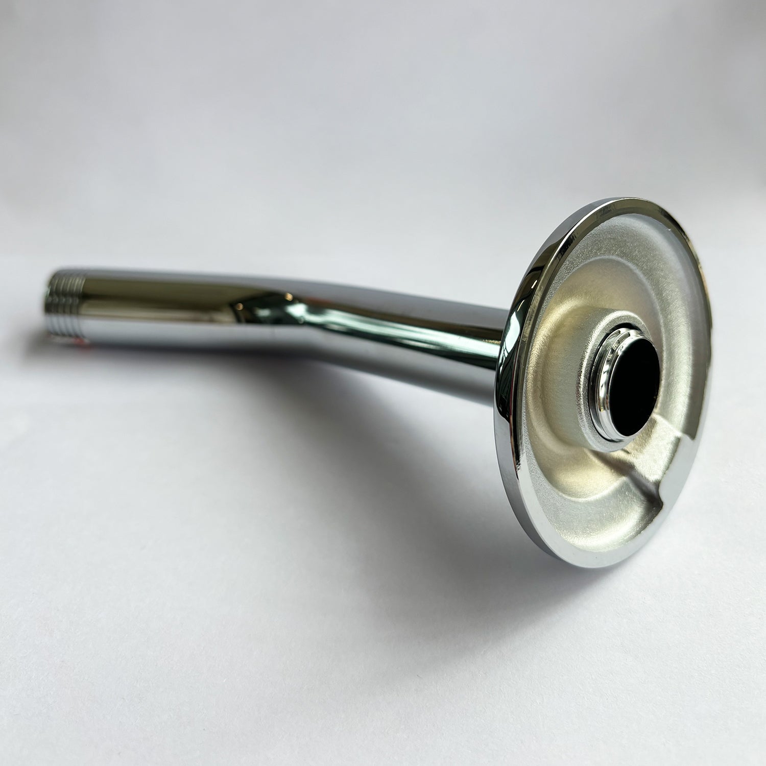 Shower Arm with Flange, 1/2 NPT Tapered Threads, Rain Shower Head Arm, Wall Mount Shower Extension Arm