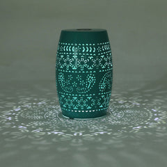 SOLAR SIDE TABLE,TEAL COLOR