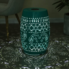 SOLAR SIDE TABLE,TEAL COLOR