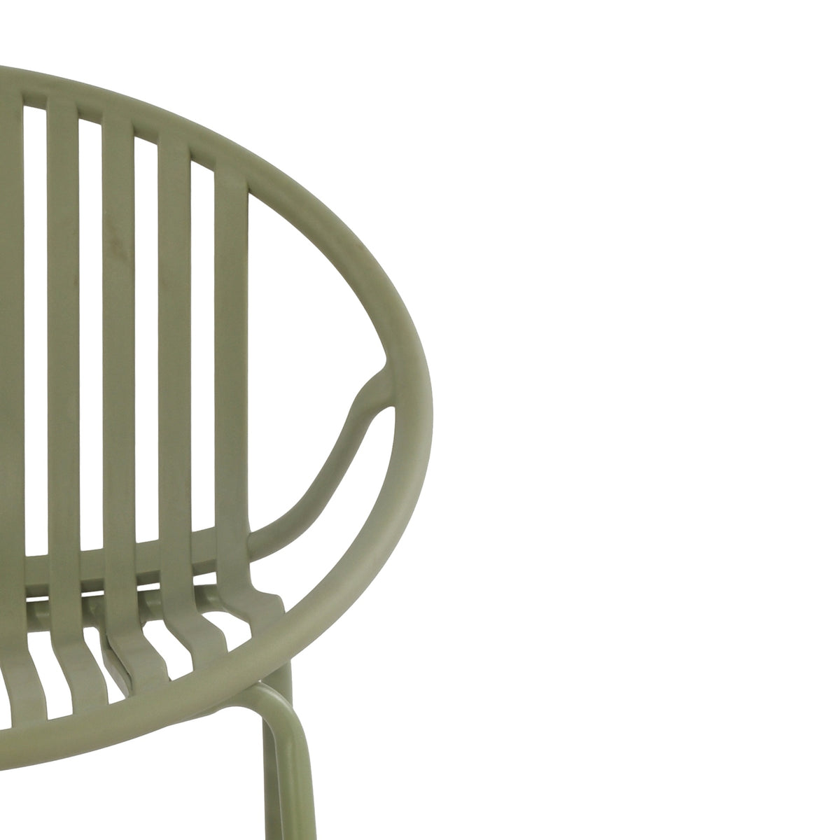 Patio Dining Chairs Stackable Chairs with Breathable Design Modern Simple Art Style (Set of 2),Metal Legs+Plastic backrest,Green