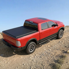 Compatible with 2009-2018 Dodge Ram 1500, 2019-2024 1500 Classic, 2010-2026 Ram 2500 and 3500 Crew Cab Running Boards Compatible, Heavy-Duty Steel Dual Stair Designs