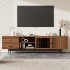 78 inch Modern TV Stand for TVs up to 85", Entertainment Center with Deep Drawers & Cable Management, Soft-Closing Hinges, Solid Wood Legs for Living Room