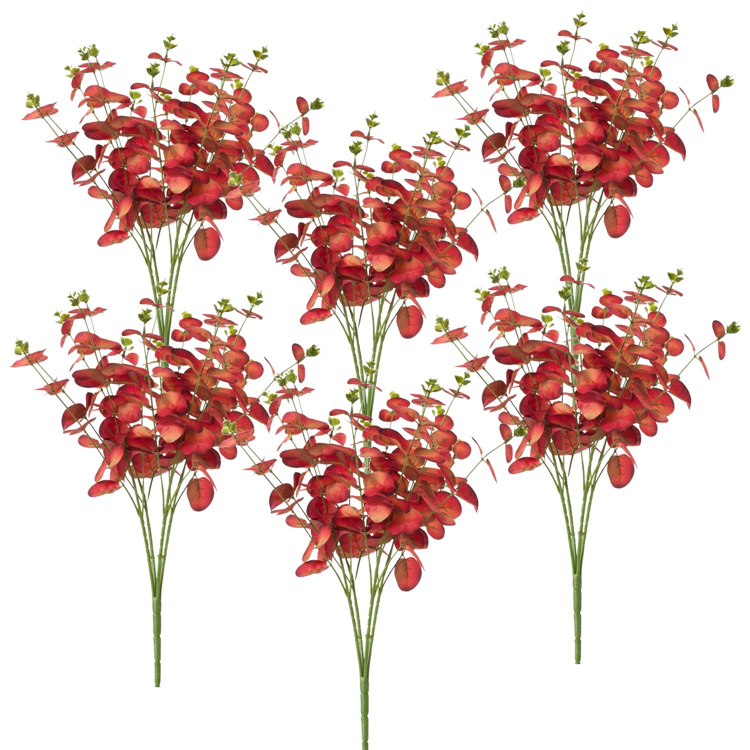 Set of 6, 10x10x20"H Eucalyptus X4 Bundles