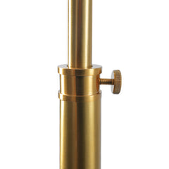 Minimalist Floor Lamp, Slim Standing Light with Neutral Shade for Contemporary Living Room & Bedroom Ambience 110~120V Elara Floor Lamp Gold outer and White inner