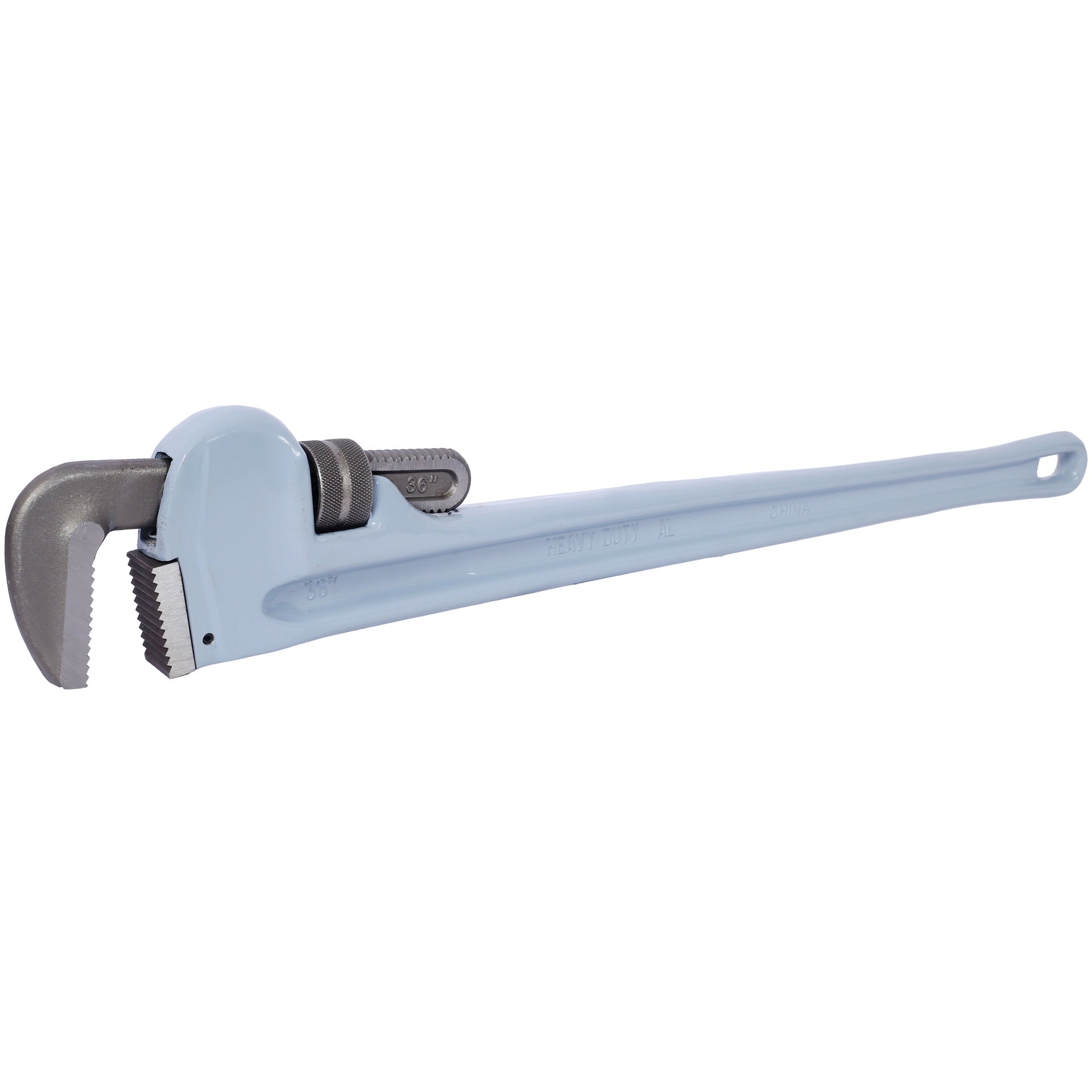 36 inch Pipe Wrench Aluminum Straight Pipe Wrench Heavy Duty 36-Inch Plumbers Wrench,Easy to Carry, Hangable Design, for Water Pipes, Automotive Repairs