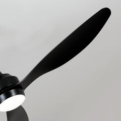 52" Ceiling Fan with Lights Quiet DC Motor 3 ABS Blade Ceiling Fans 6 Speed Levels,Reversible Ceiling Fan, for Patio Living Room, Bedroom, Office,Indoor.-- Black