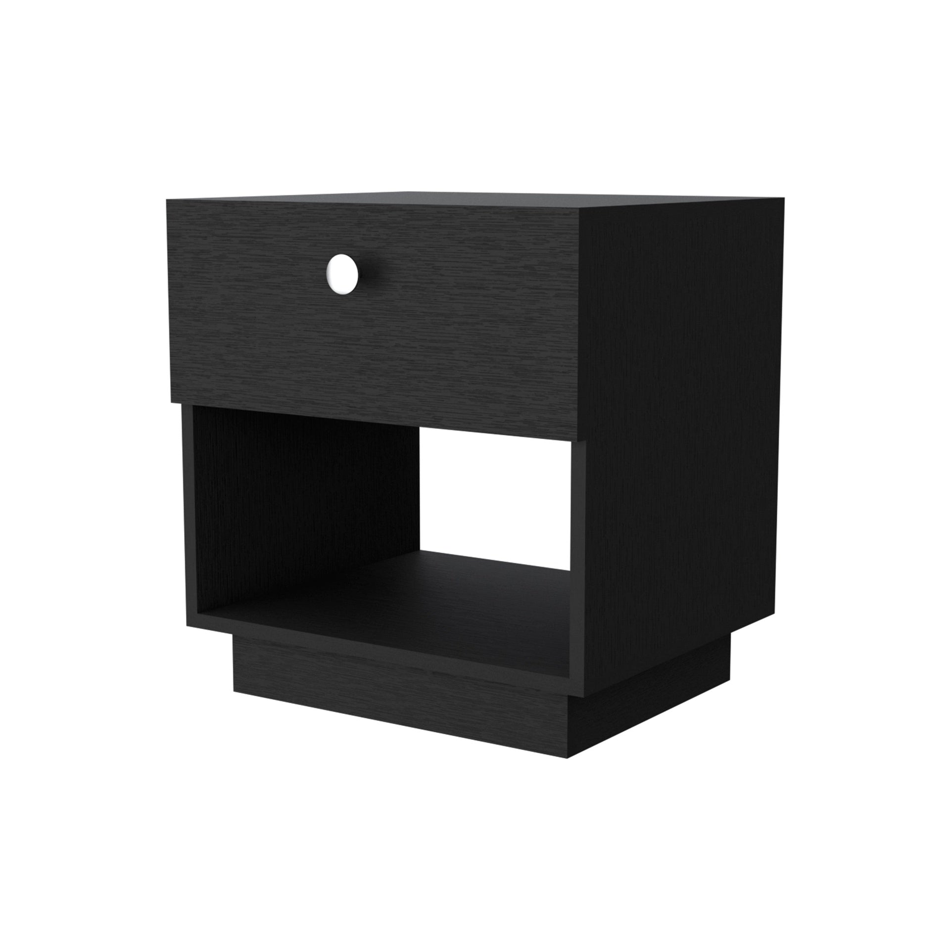 Wenge 1-Drawer Nightstand
