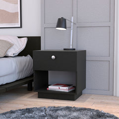 Wenge 1-Drawer Nightstand
