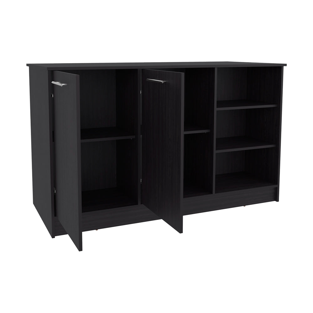 Kitchen Island Leoti, Kitchen, Black