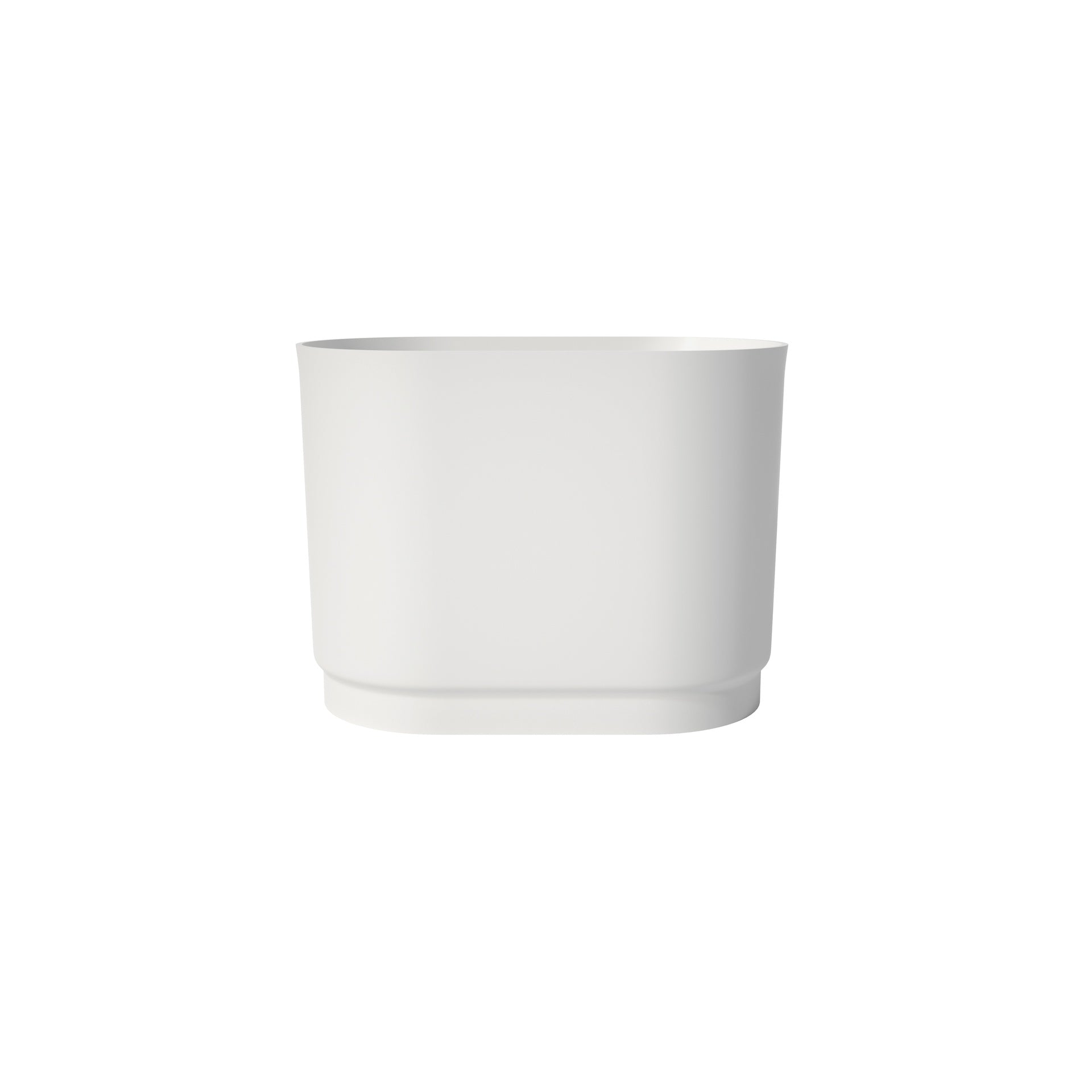39 Inch Solid Surface Soaking Bathtub - Deep Soak Freestanding Tub