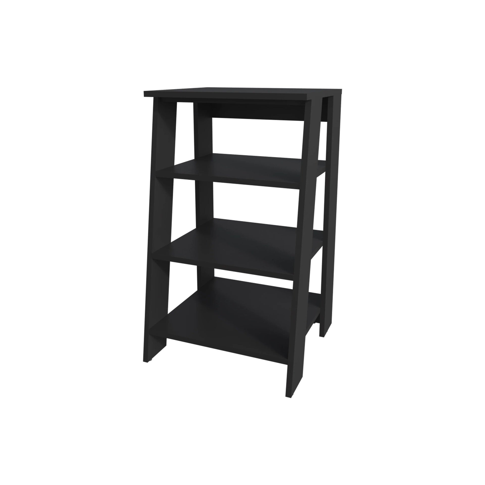 Wenge Freestanding Bathroom Shelf with Open Storage