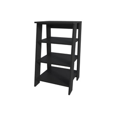 Wenge Freestanding Bathroom Shelf with Open Storage