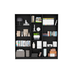 Wenge 3 Piece Living Room Set with 3 Bookcases