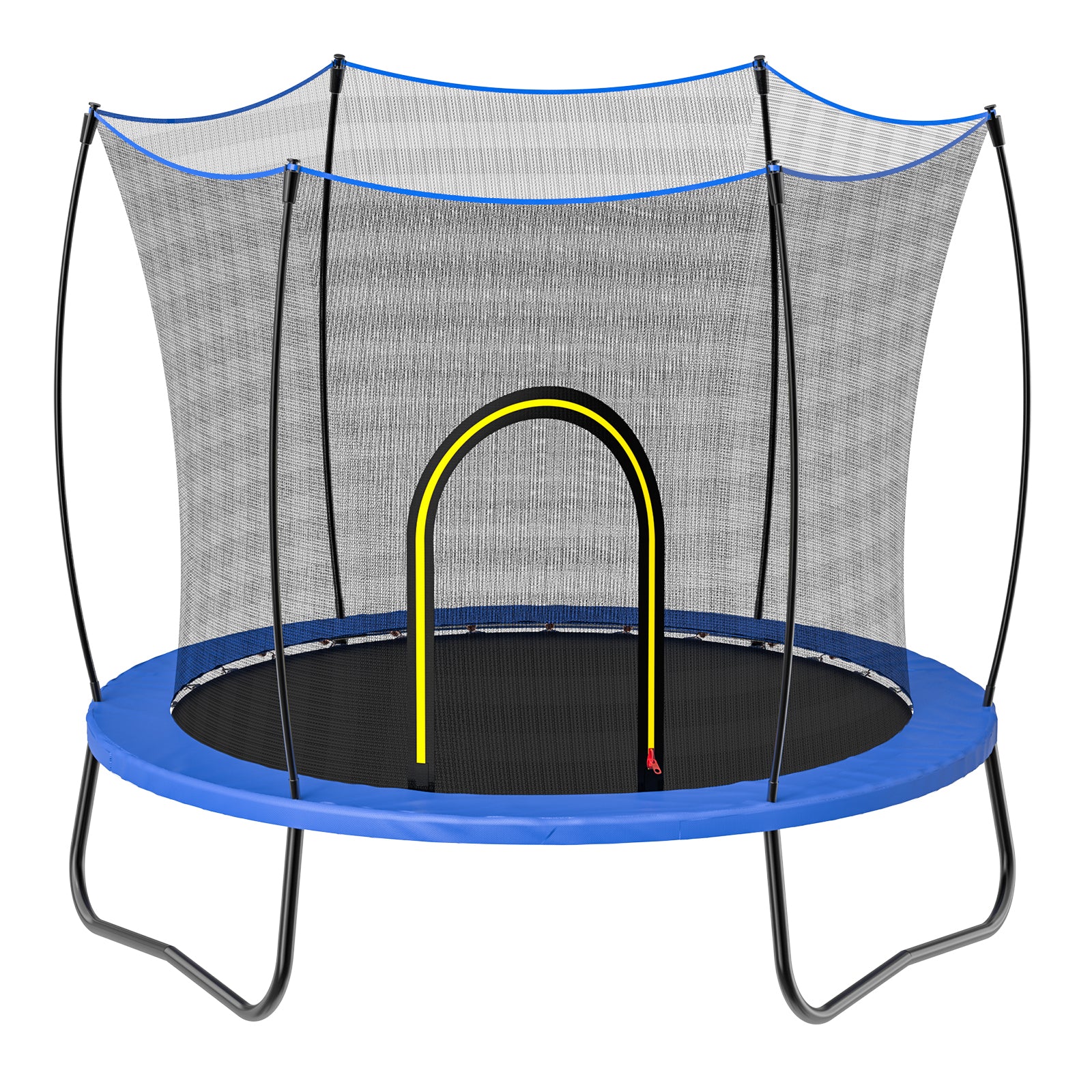 YC 55in round trampoline-spring-Blue