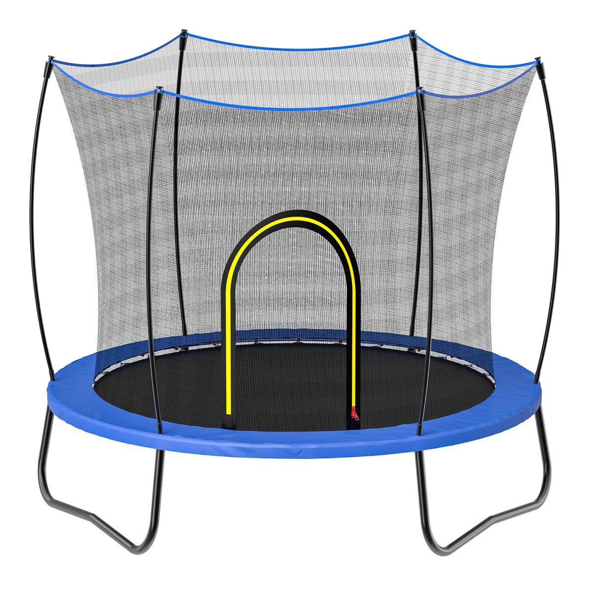 YC 55in round trampoline-spring-Blue