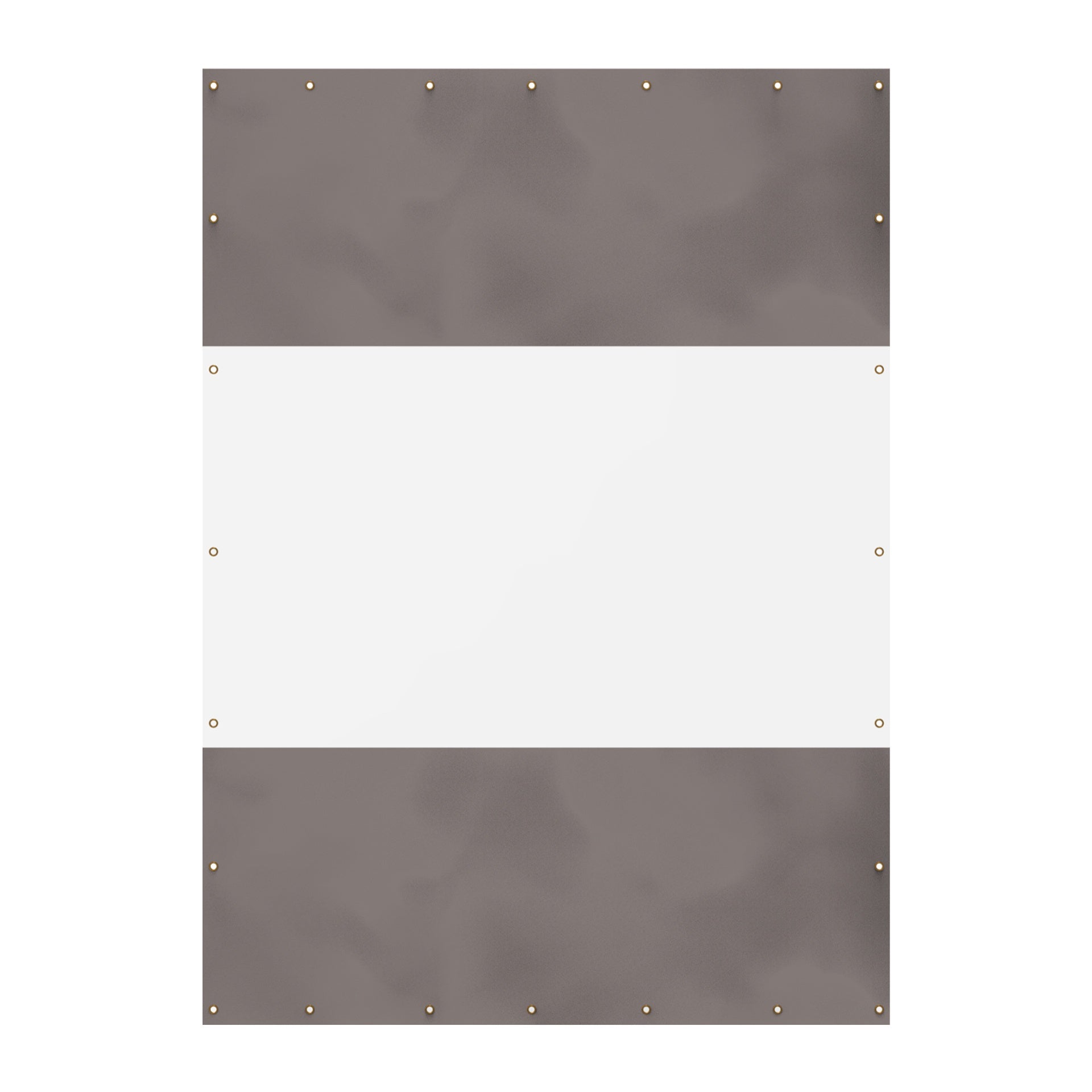 Heavy Duty Outdoor Clear Panel Curtain, 18 oz Waterproof PVC Polyester Curtain, Weather Resistant & Tearproof for Patios, Gazebos, Pergolas, Privacy Screen (10'H x 7'W, Gray)