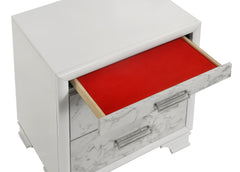 Soul Modern Style Nightstand Made with wood in White      same asG150108662  (NJ inventory)