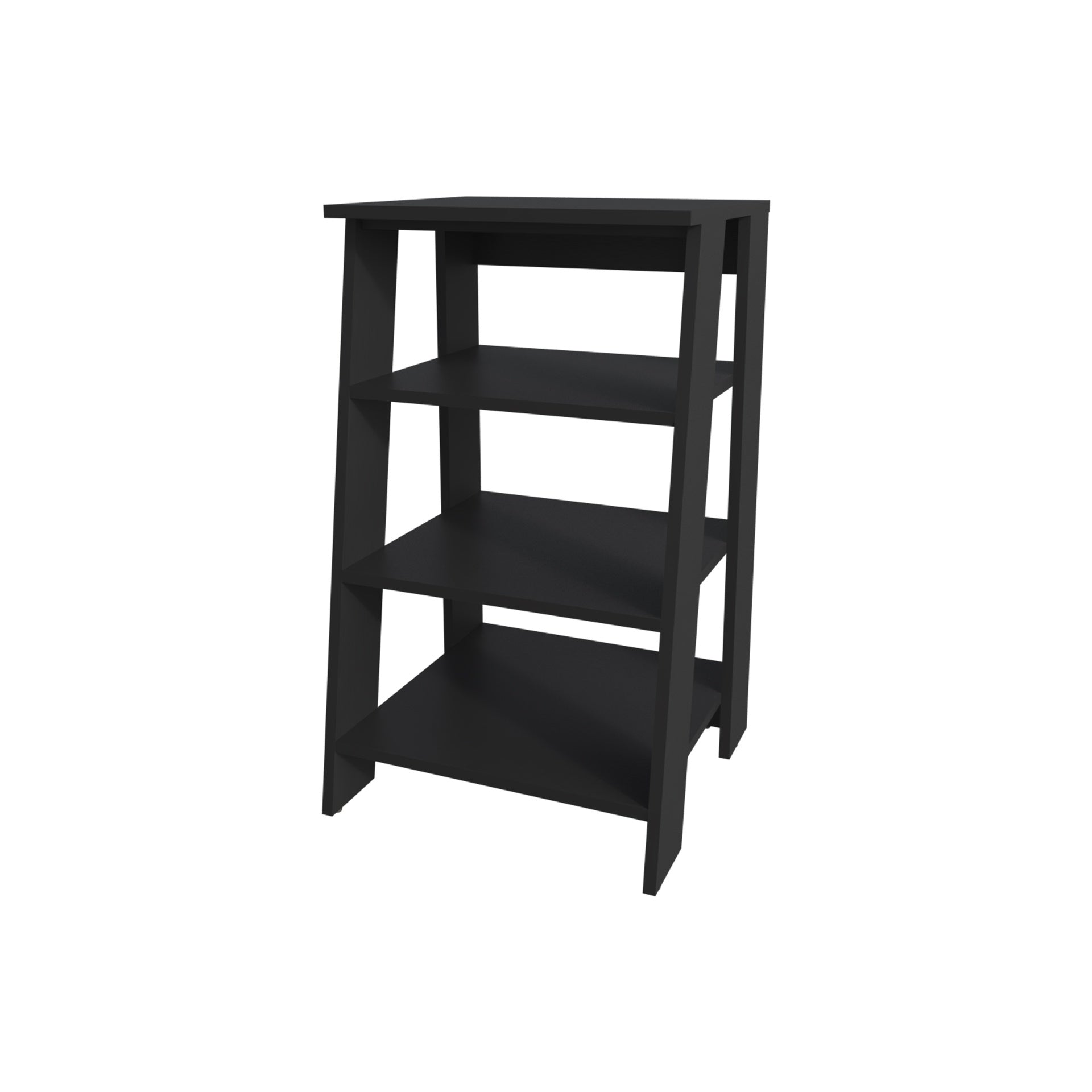 McNeal Freestanding Bathroom Shelf With Open Storage, Black