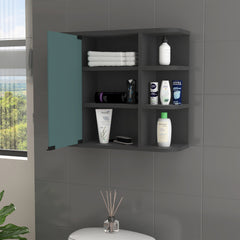Roseburg 6-Shelf Medicine Cabinet with Mirorr Wenge