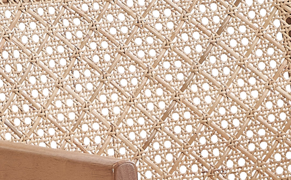Valentina Rattan & Natural Finish 5PCs Patio/Outdoor Dining Set (No Bench Included)