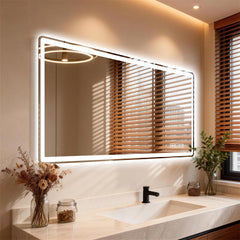 28*60inch LED Bathroom Vanity Mirror ,wall mirror,Anti-Fog, Dimmable,Shatter-Proof Tempered Glass,  Ideal for Bathroom Wall Decor, Beauty Makeup and Shaving