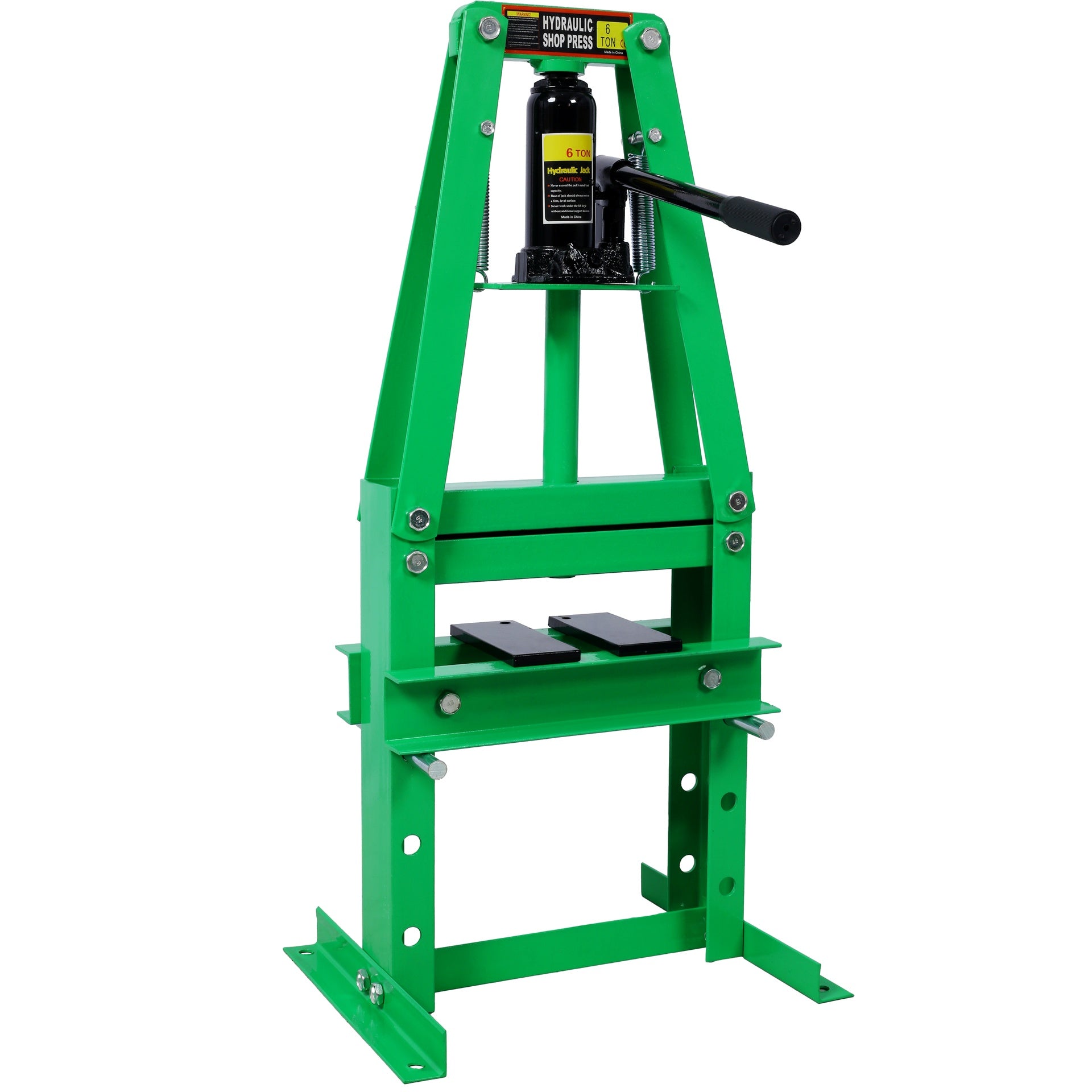 Hydraulic Power Units, 6-Ton Benchtop Hydraulic A-Frame Shop Press with Press Plates, Hydraulic 6 Ton Garage Floor Adjustable Shop Press with Plates, Hydraulic Press, Hydraulic Shop Press,Green
