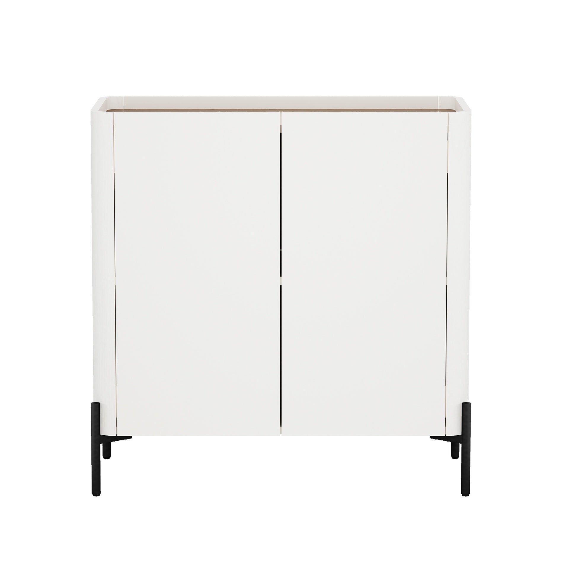 Accent Cabinet in Maple and Off White