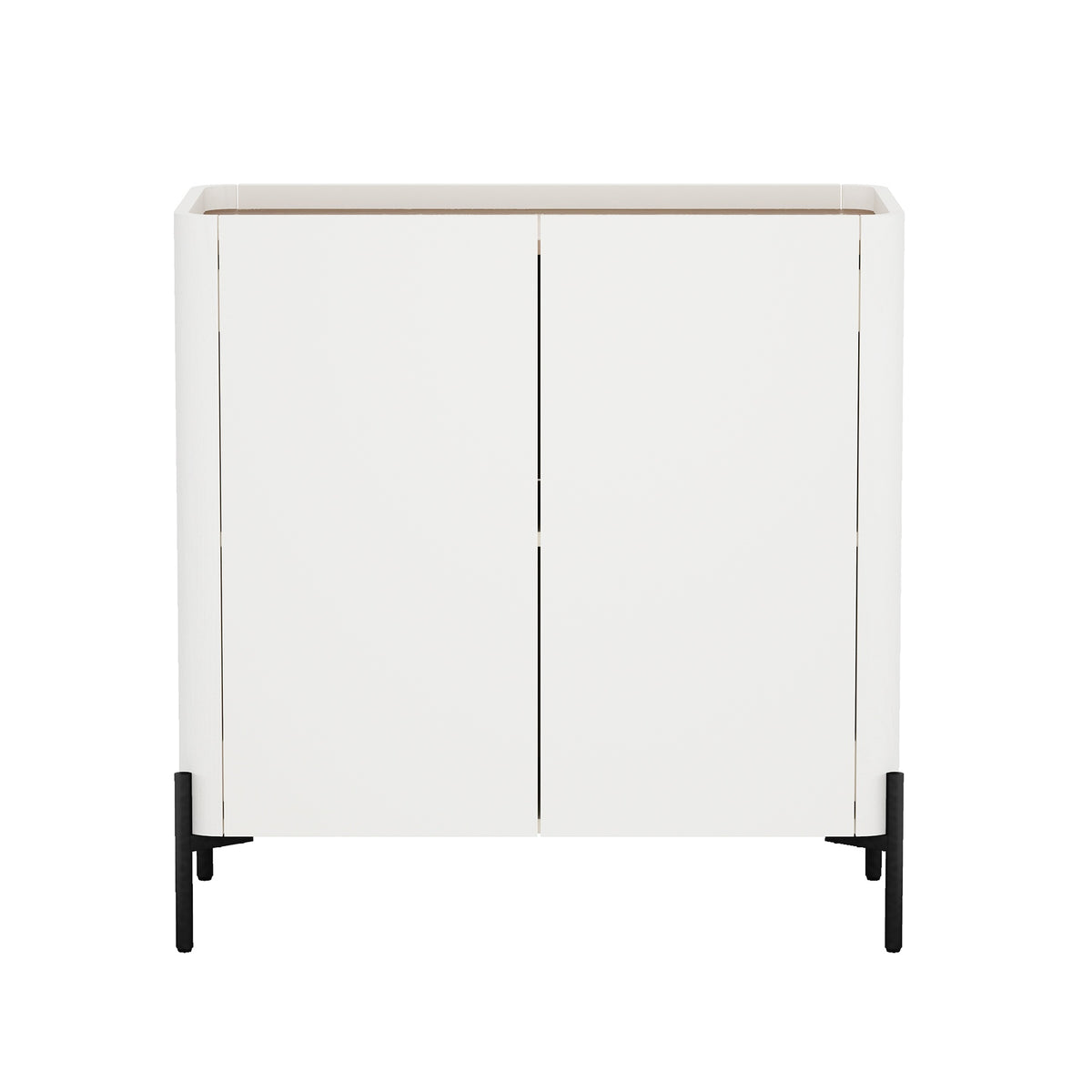 Accent Cabinet in Maple and Off White