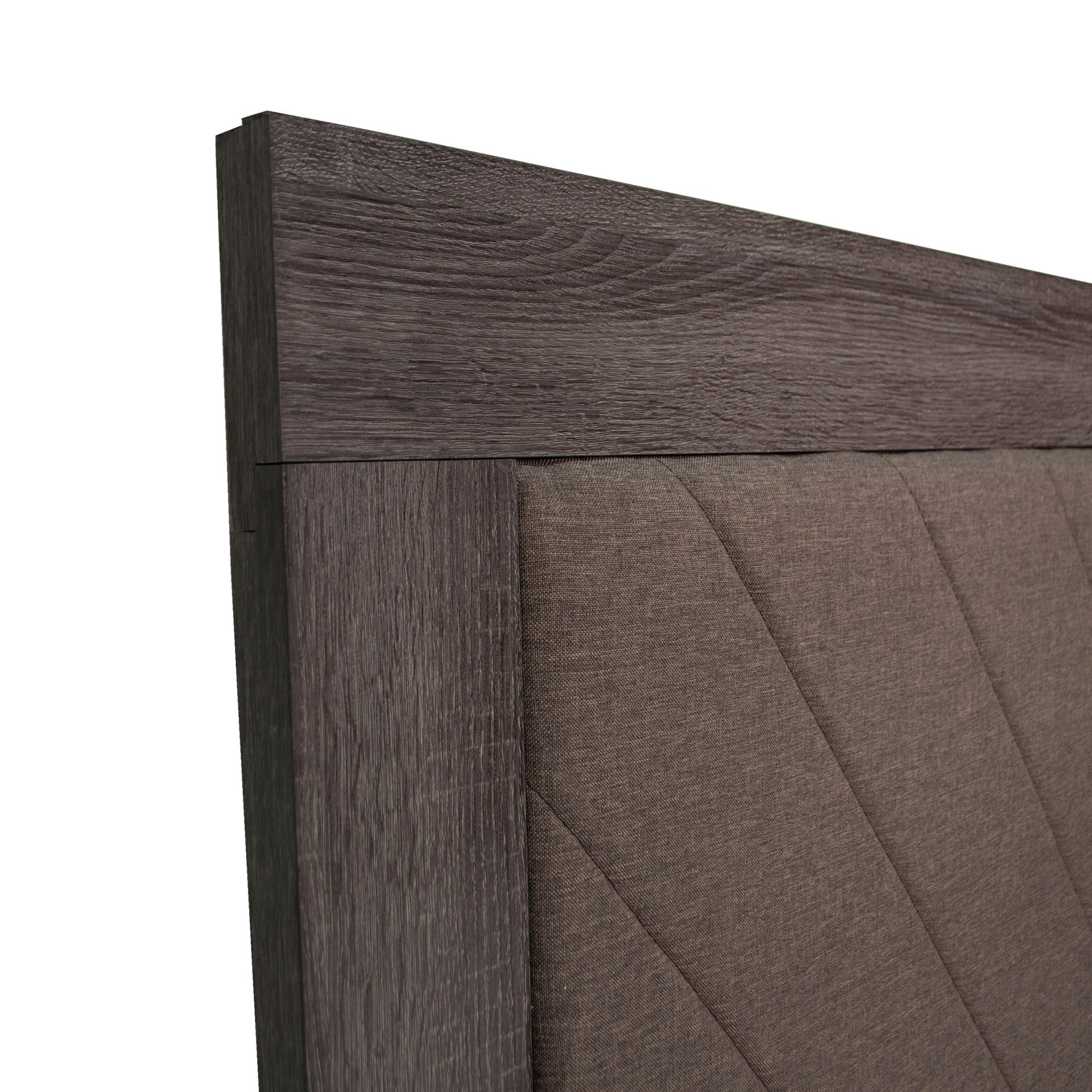 QUEEN BED in Dark Gray Oak (Rustic Accents)