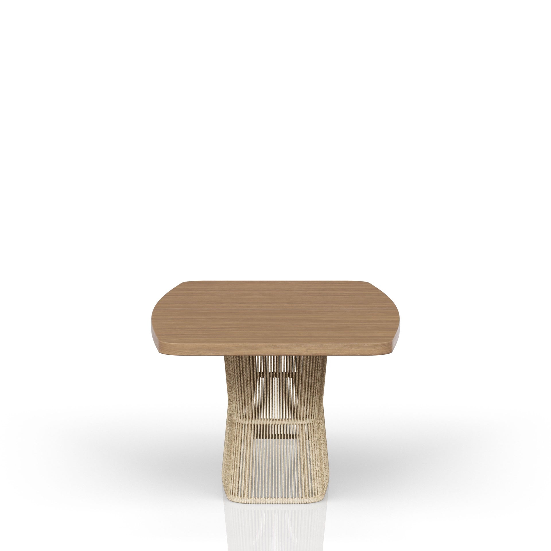 Dining Table - Toffe with Rope Base
