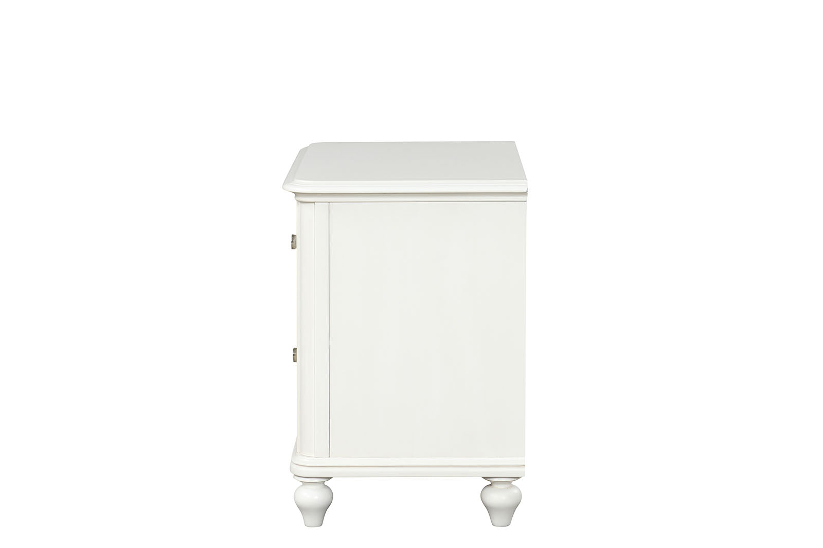 Coastal Style 1pc Nightstand French And English Dovetail Drawers Ball Bearing Glide Antique White Finish Bedroom Furniture