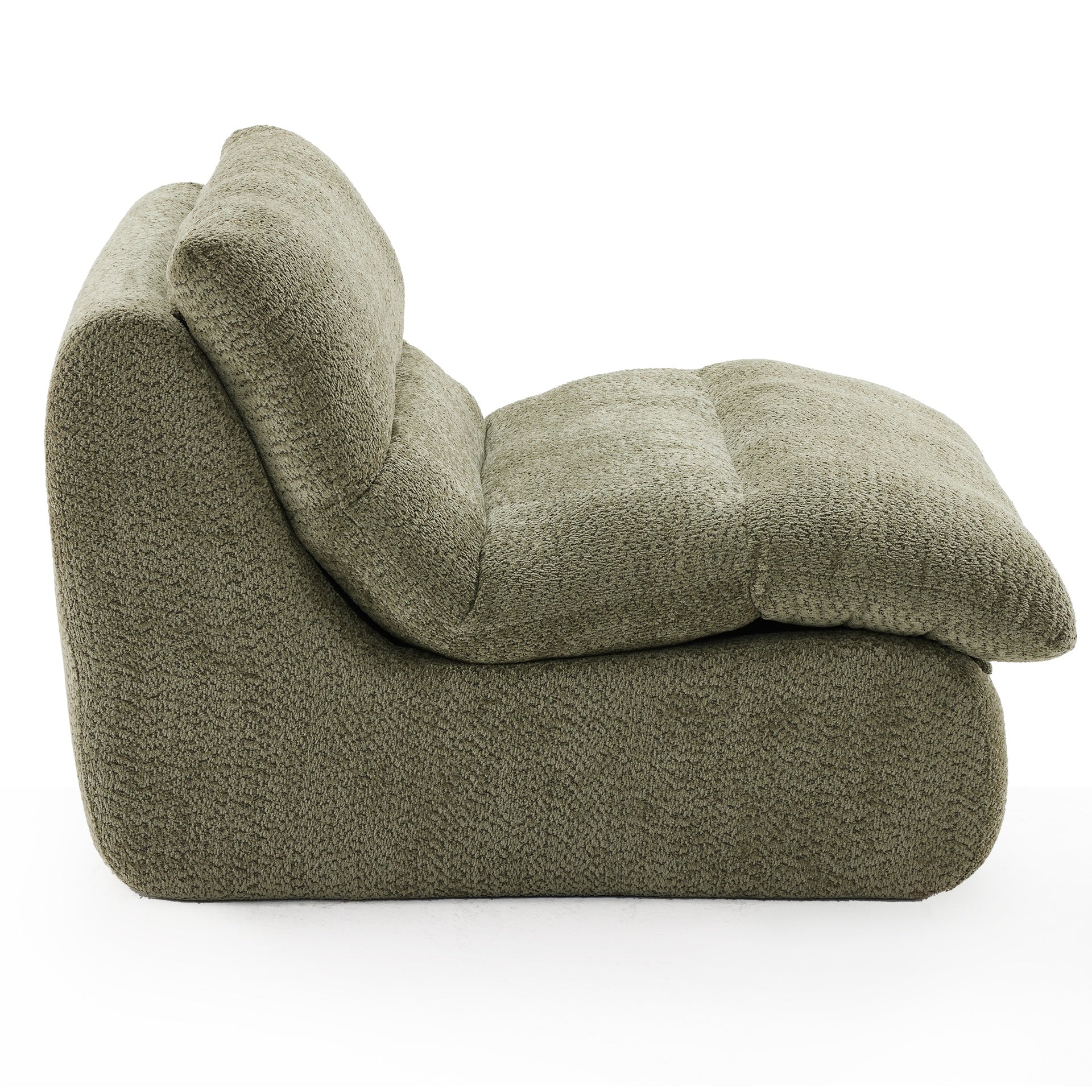Upholstered Accent Sofa, Modern Armchair with Soft Cushioned Seat, Stylish Sofa for Living Room, Bedroom, or Office