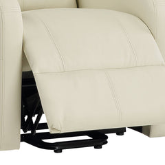 Ricardo Beige Synthetic Leather Power Motion Recliner W/Lift