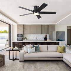 52" Low Profile Ceiling Fan with Lights