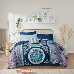 Twin Boho Comforter Set with Bed Sheets